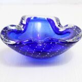 Cendrier en verre bullé Murano