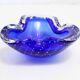 Murano bubble glass ashtray