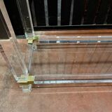 Plexi console double glass tray