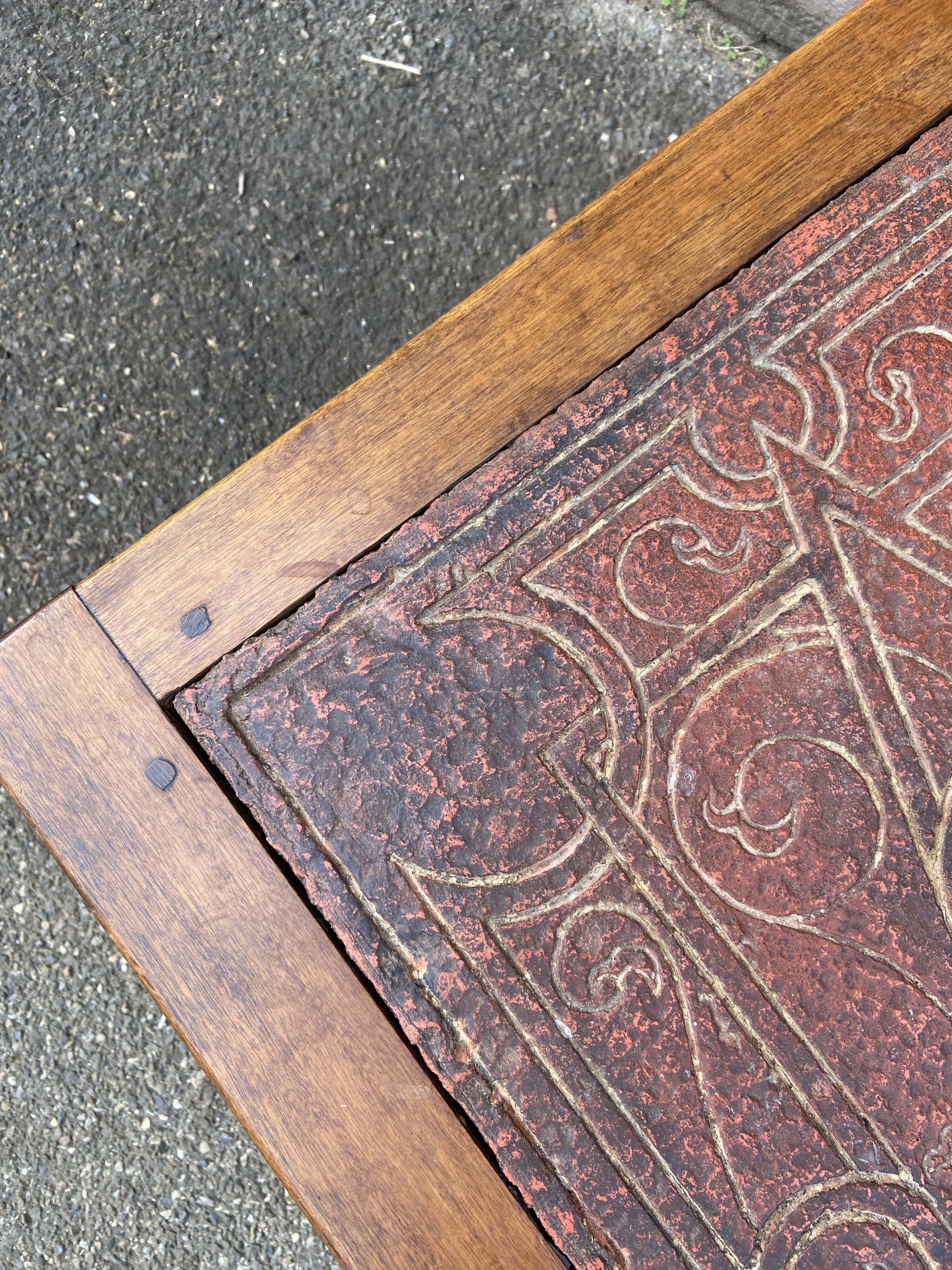 Vintage lava stone coffee table 60s