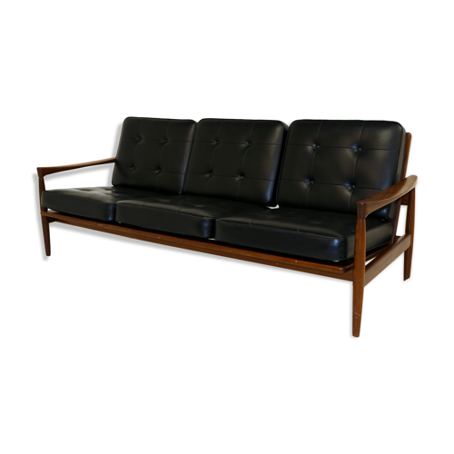 Leather Sofa Kolding Erik Wurtz For M Bel IkÉa Sweden 1960 Selency Leather Sofa Kolding Erik Wurtz For, Bel Furniture Leather Sofa