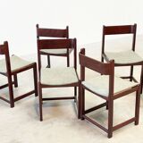 Ensemble de six chaises de salle à manger italiennes