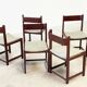 Ensemble de six chaises de salle à manger italiennes