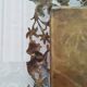 Vintage old bronze mirror