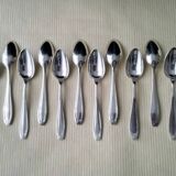 Box of 12 silver-plated coffee spoons 18G