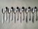 Box of 12 silver-plated metal teaspoons 18G