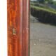 Large antique mirror in a flame mahogany frame; 132x82 cm