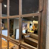 Industrial cast iron mirror