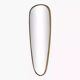 Gold mirror rearview mirror and free form from the 50s