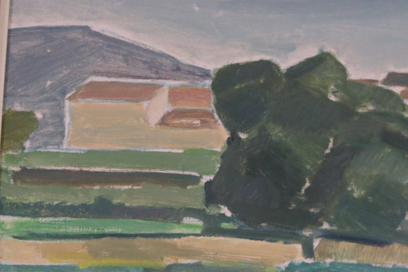 Sunset landscape by Arnold Axelsson