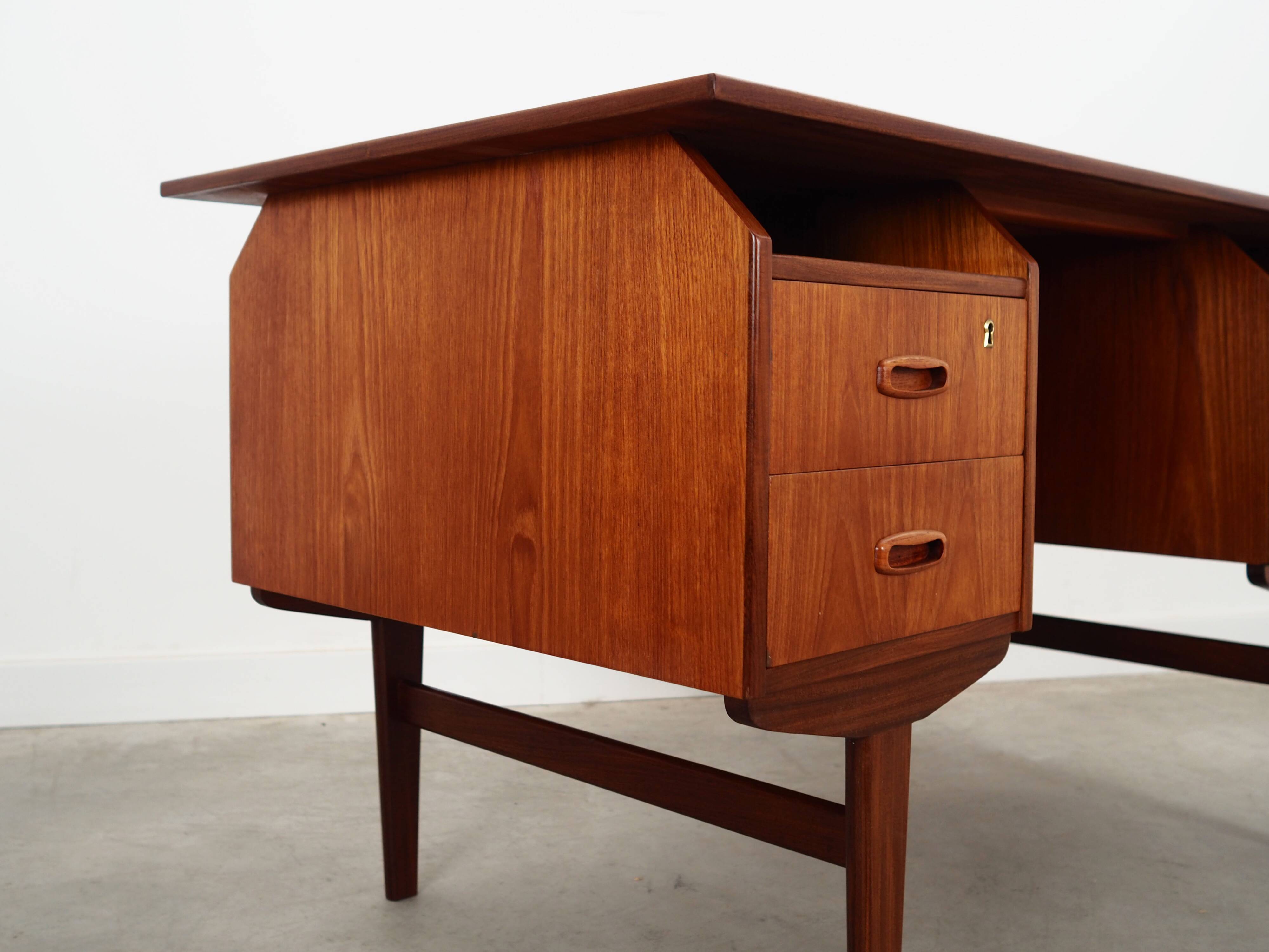 Teak desk, Danish design, 1970s, production: Denmark