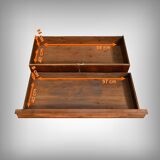 Walnut burl commode, Restoration period – early 19th century