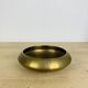Vintage round gold-plated brass pocket tray