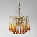 Mid-Century Murano Teardrop Chandelier