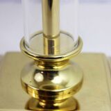Brass and plexiglass lamp base