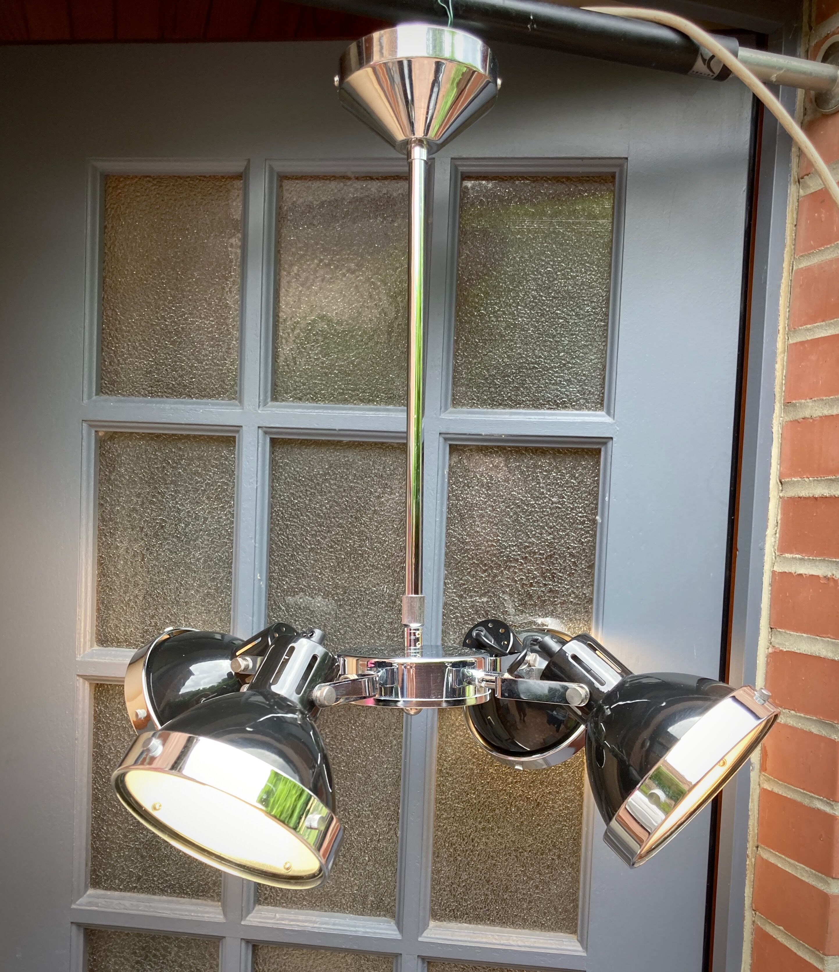 Suspension with 4 lamps of adjustable light indus