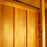 Modernist gilded oak cabinet circa 1960