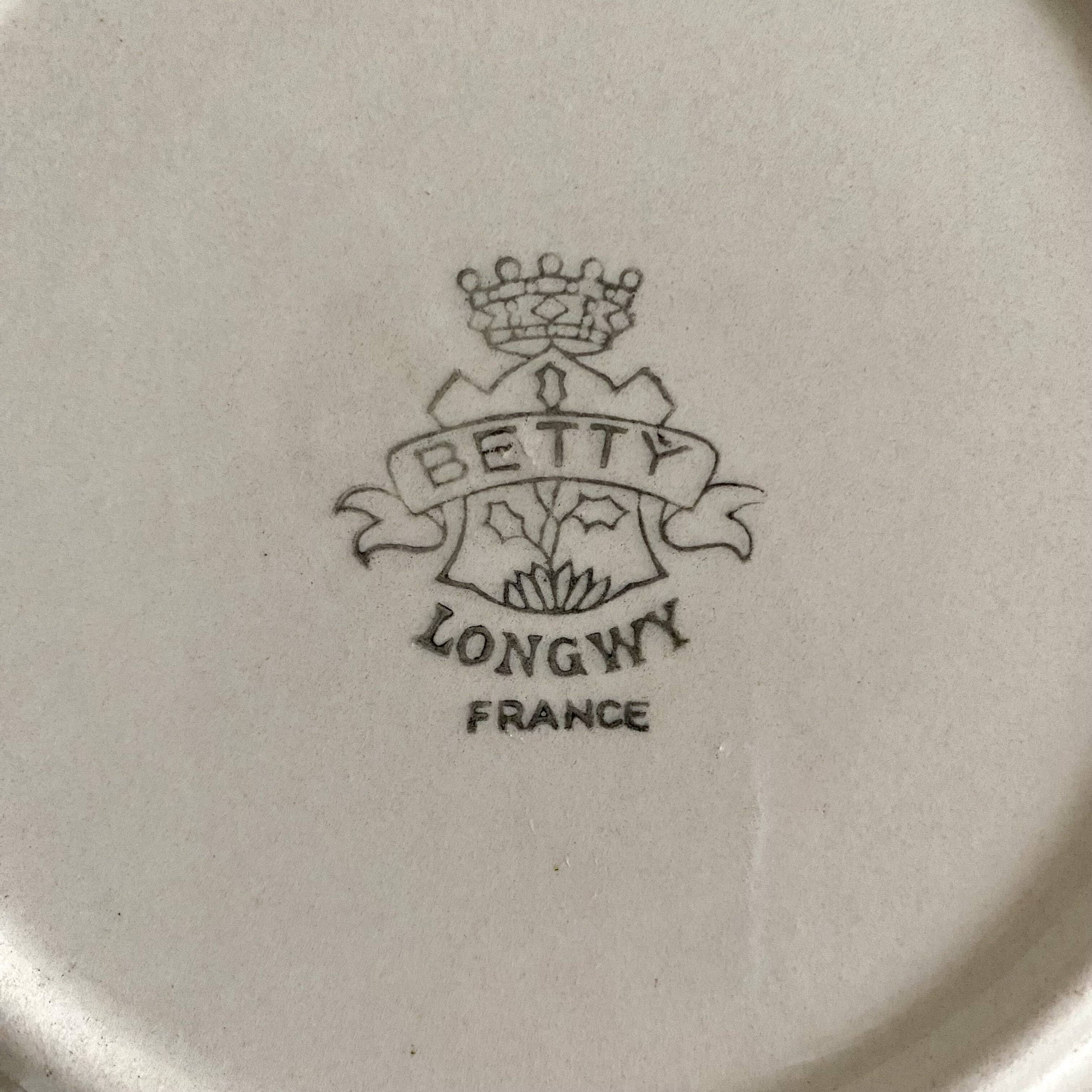 Longwy Art Deco Betty dessert plates