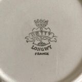 Assiettes à déssert Longwy art déco modèle Betty