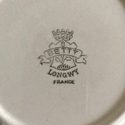 Dessert plates Longwy Art Deco model Betty