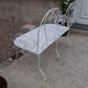 Iron garden bench