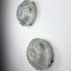 Pair of "Daisy Flower" wall sconces by Limburg, frosted glass, Germany 1960s