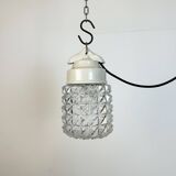 Vintage White Porcelain Pendant Light, 1970s
