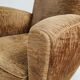 Velvet club armchair, 1950