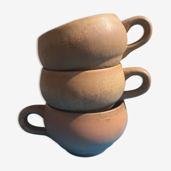 Trio of sandstone bowls