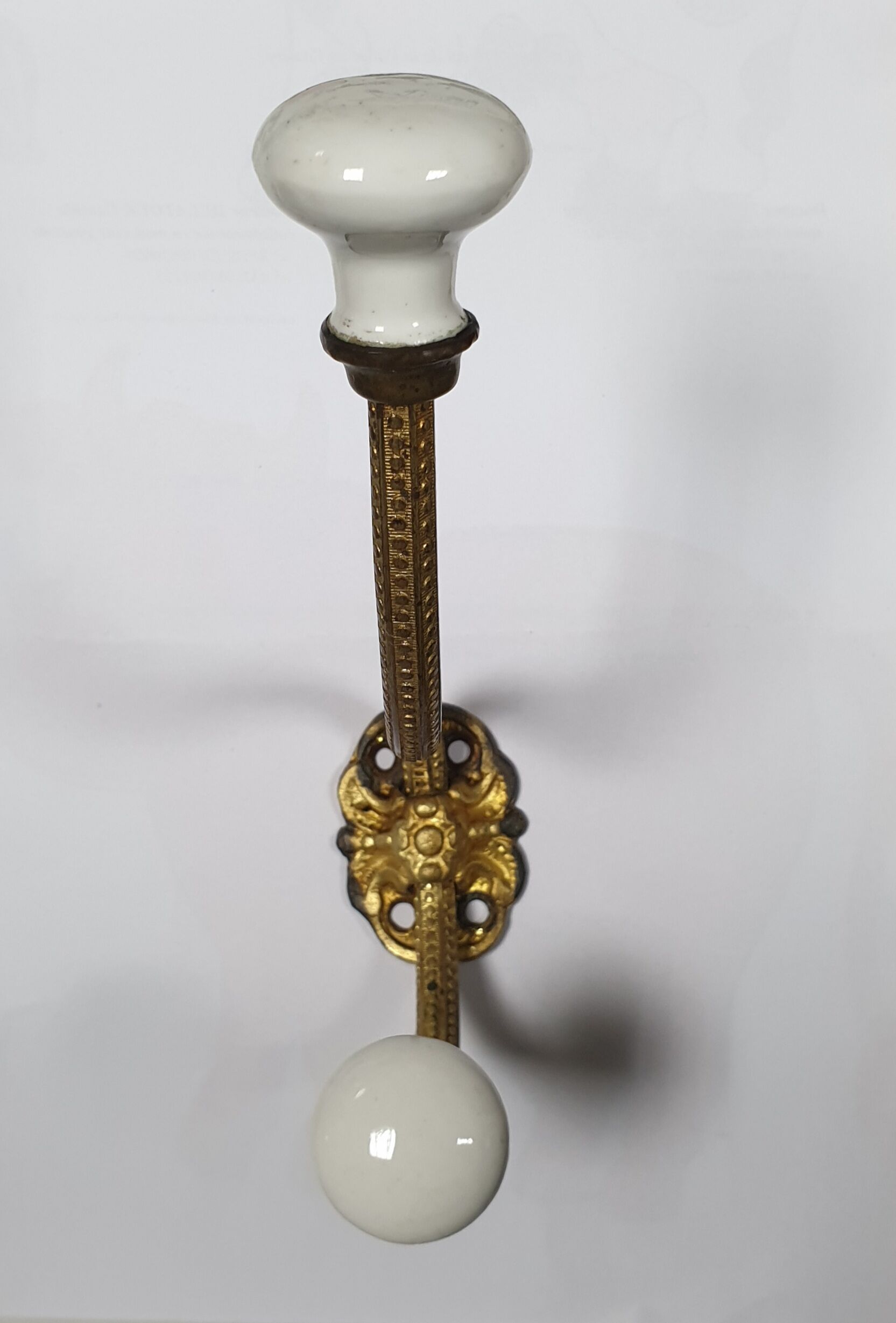 Patère brass porcelain