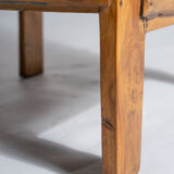 Fauteuil asiatique en lattes de bois upcyclé