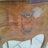 Pair of Louis XV style bedside tables with marble top