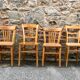 Lot de 20 chaises bistrot en bois courbé