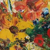 Oil on canvas signed Céleste Rigail