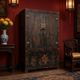 Black and red vintage Chinese furniture / wedding furniture / sideboard