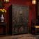 Black and red vintage Chinese furniture / wedding furniture / sideboard