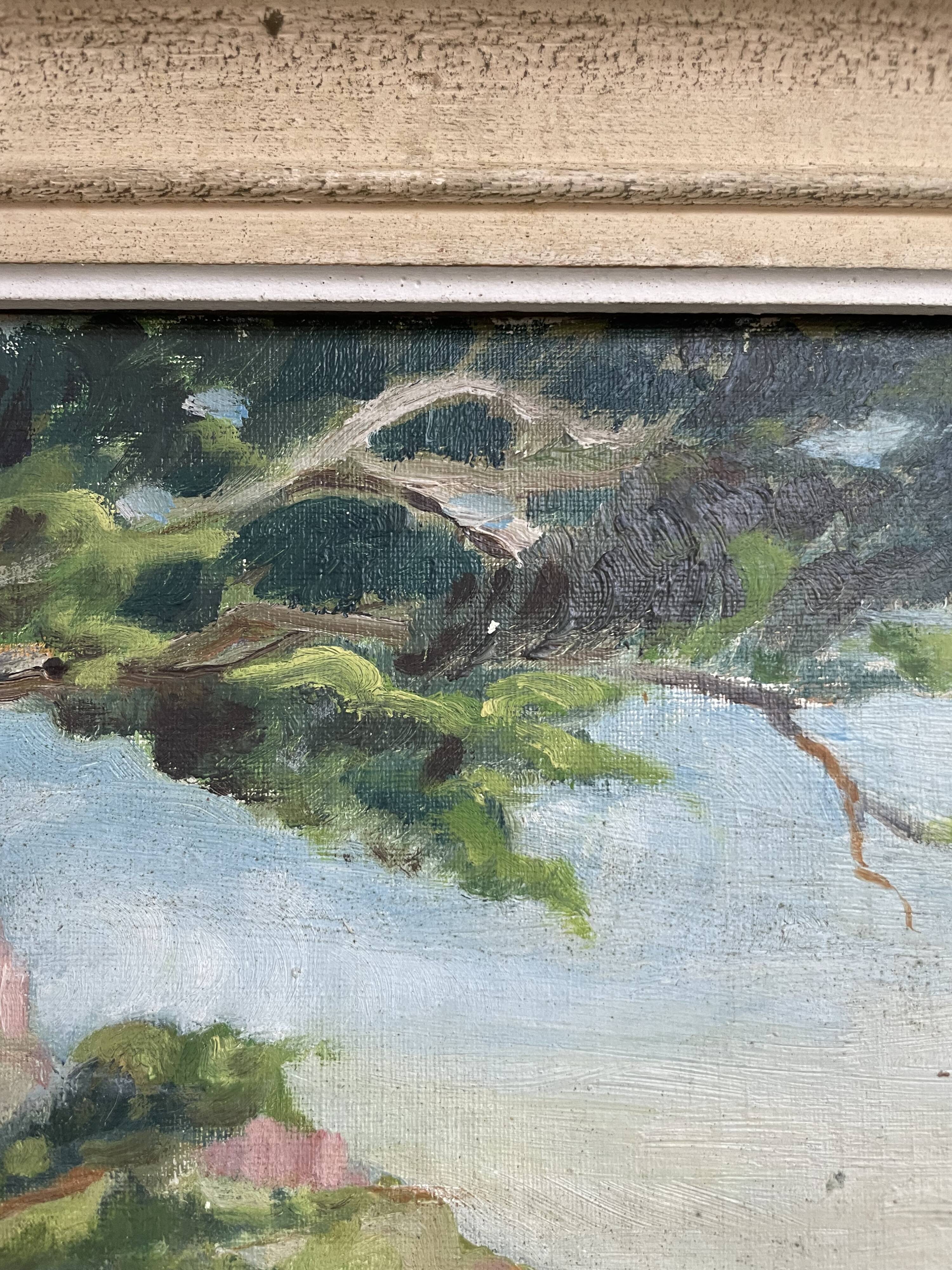 Oil painting Saint Raphael Gus Buffa