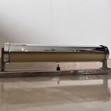 Big chrome Bauhaus / functionalist wall lamp with lampshade - 1930s