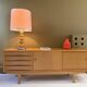 Scandinavian wooden sideboard by Erik Wortz