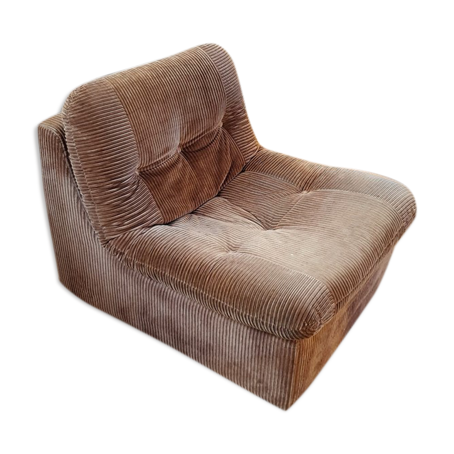 Vintage velvet armchair