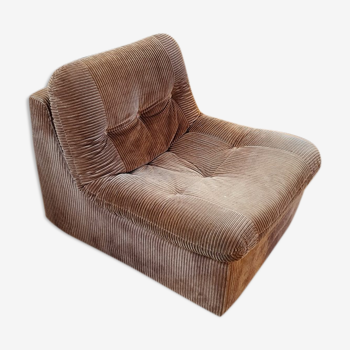 Vintage velvet armchair