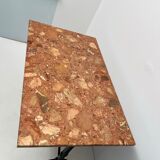 Pink marble bistro table from the early 20th century