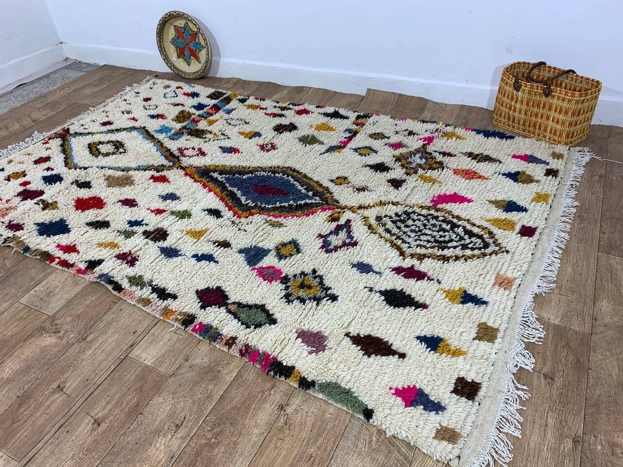 Handmade Moroccan Berber rug 245 x 154 cm
