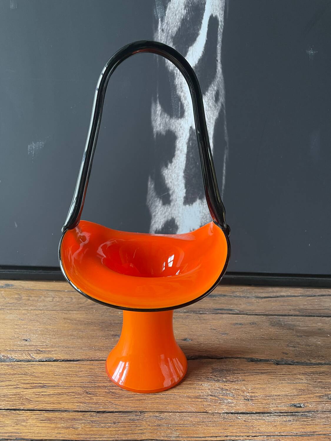 Art Deco blown glass vase