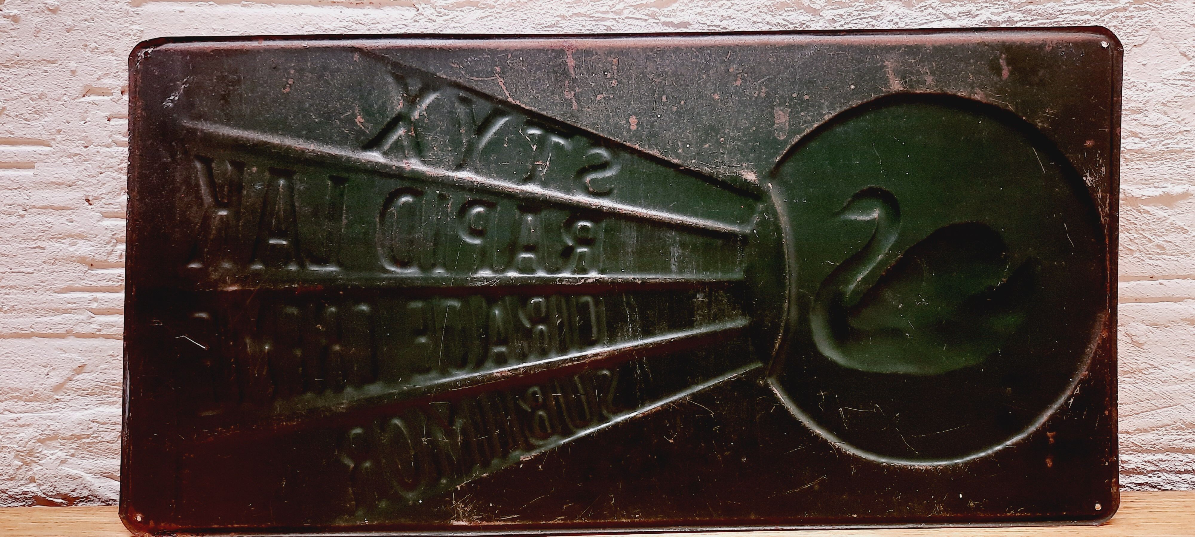 Painted sheet metal the black swan