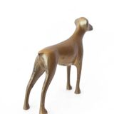 Statue vintage, animaux laiton, chien laiton, figurine laiton, décoration intérieur
