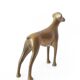 Vintage statue, brass animals, brass dog, brass figurine, interior decoration