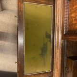 Lady bonheur du day secretary cabinet oak with marquetry and mother-of-pearl