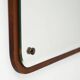 Swedish rectangular teak mirror "Sara" model