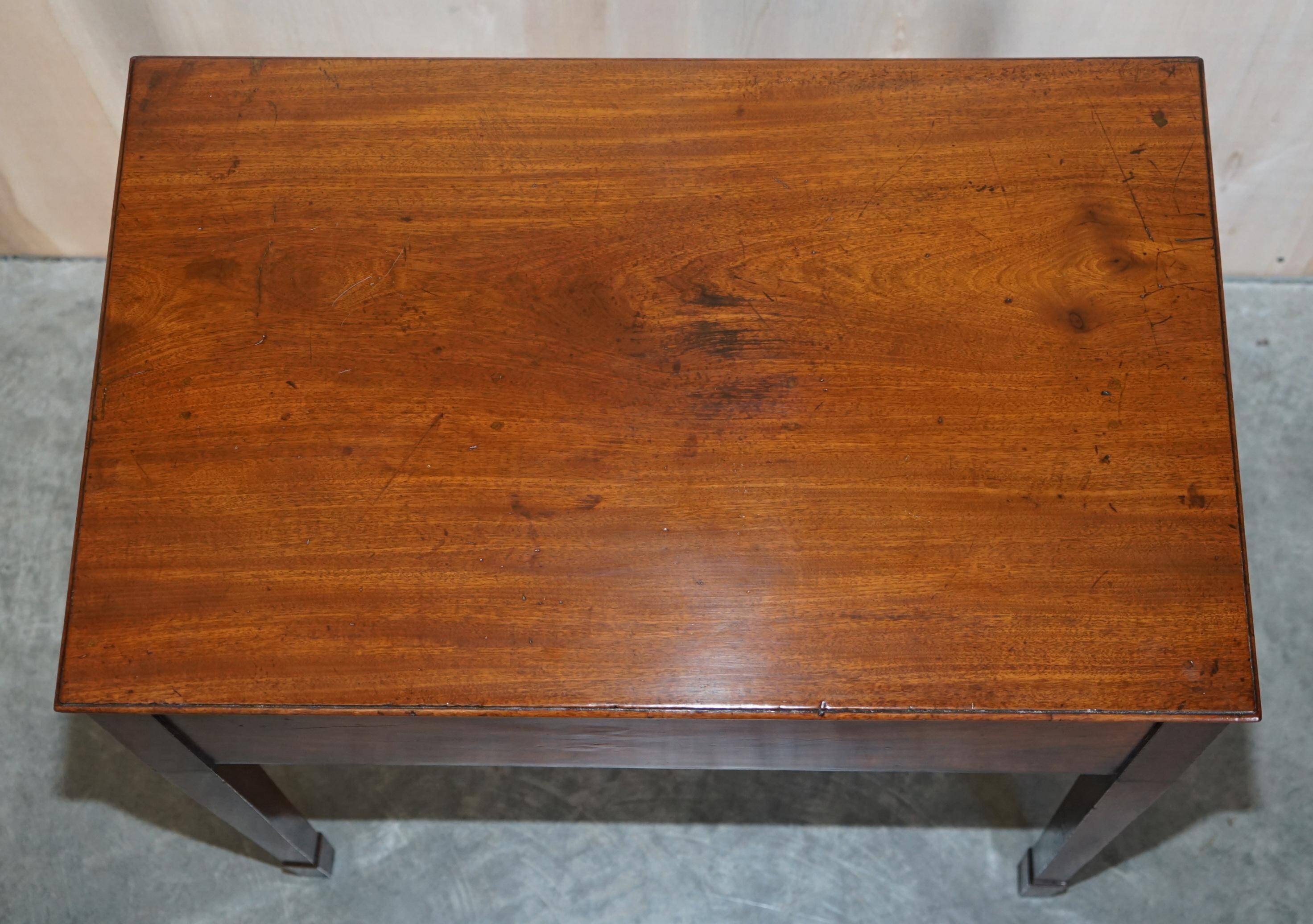 Regency Antique Metamorphic Stair Table with Leather